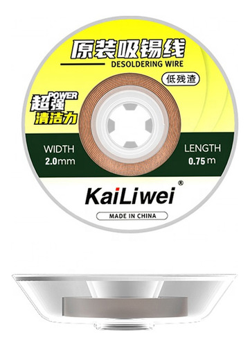 Malla Para Desoldar Kailiwei 2mm 0.75m 2075 Original