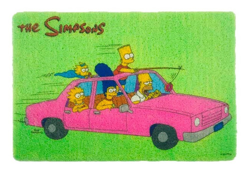Alfombra Moderna Felpudo Entrada Hogar Los Simpsons