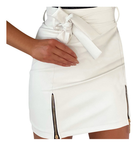 Minifalda Corta Para Mujer, A La Moda, Con Correa Sólida, Co
