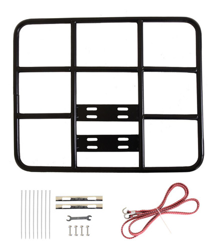Estante De Carga Para Bicicleta De Metal, Cesta Con Correa