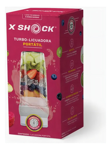 Licuadora Portátil Xshock Xshock 550 Ml Con Usb Blanca 127v Blanco