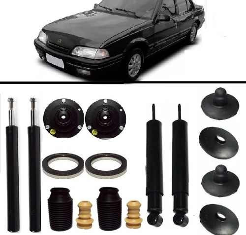 4 Amortecedor Kit + Batente Monza Tubarão 91 92 93 94 95 96