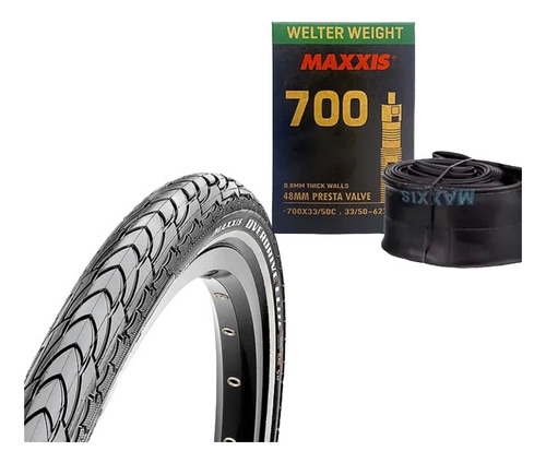Camara + Neumatico Maxxis Tire 700x35c M2013 Silkshieldte
