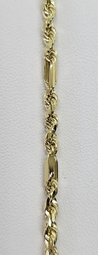 Pulsera Esclava Torzal Fígaro Oro 10k 21.5cm 3mm