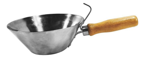 1 Cuchara De Acero Inoxidable For Yeso Con Mango De Madera,