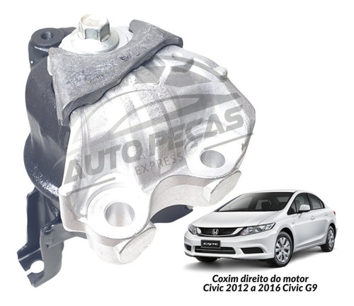 Calço Coxim Direito Motor New Civic 2013 A 2016 50820tr0a71