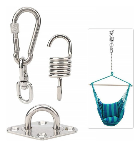 Kit De Soporte Gancho De Hamaca Giratorio De 360 Grados