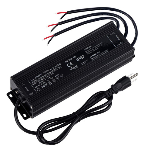 Controlador Led 300watts(100w X3)12v Dc Salida De Bajo ...