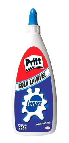 Cola Branca Liquida Lavavel Tenaz Pritt 225g Não Tóxica 