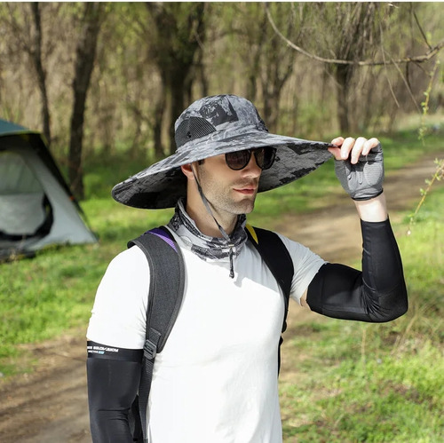 Sombrero De Sol Al Aire Libre Para Hombre Con Protección Uv