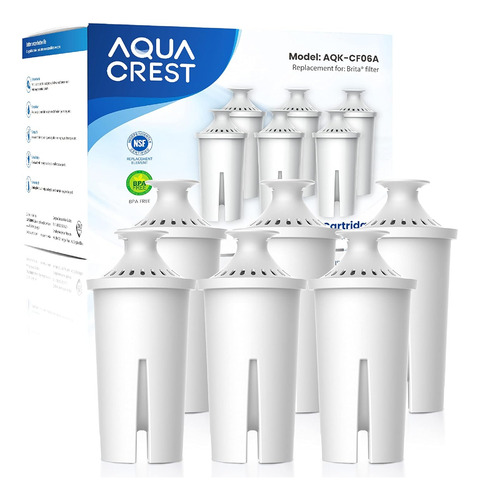 Reemplazo De Aqua Crest Para Filtro Brita®, Jarras Y Dispen