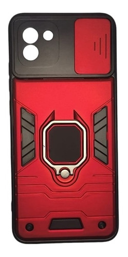 Case Armor Galaxy A03 Super Rígida Con Anillo Y Cubre Cámara