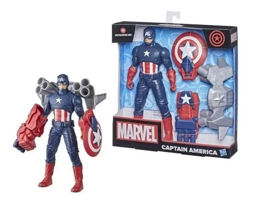 Imagem 3 de 5 de Capitão América Boneco Marvel Avengers Vingadores Hasbro