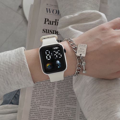 Reloj Electrónico Led Impermeable Para Estudiantes Y Niños