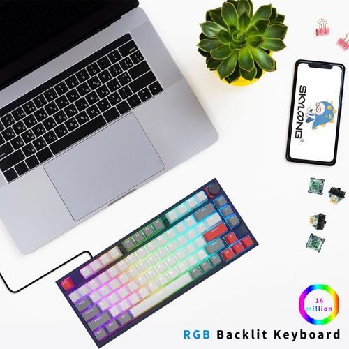 Teclado De Juego Programable Compacto Skyloong Gk75, Tkl 75%