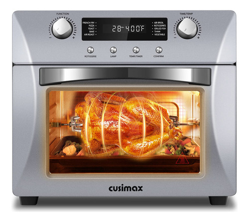 Cusimax Horno Freidora De Aire, Horno De Conveccion 10 En 1,