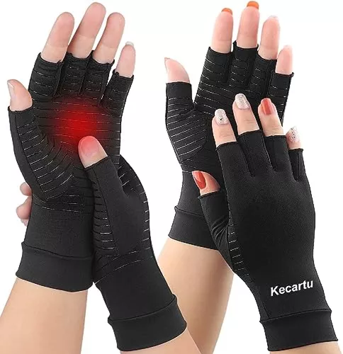 2 pares de guantes de compresión para artritis, guantes de