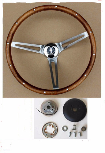 Volante  De Madera Para Ford Mustang 65 - 1969