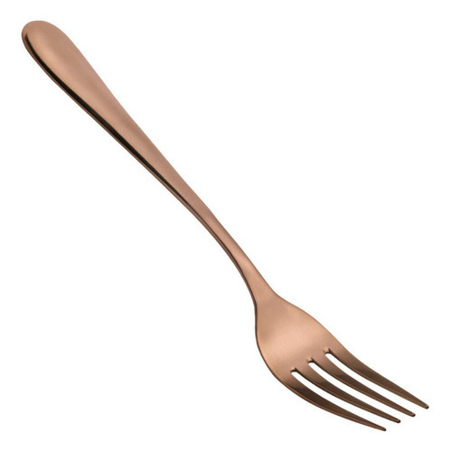 Tenedor de postre Super Luxury de acero inoxidable de 18 cm, color bronce
