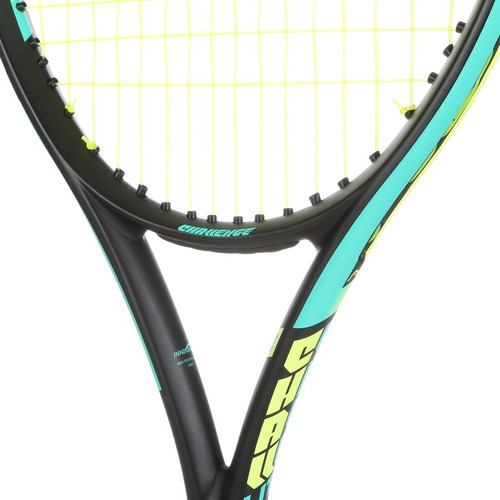 Raqueta de tenis Head Innegra Ig Challenge Lite color negro/verde encordado 16 x 19 grip 4 3/8