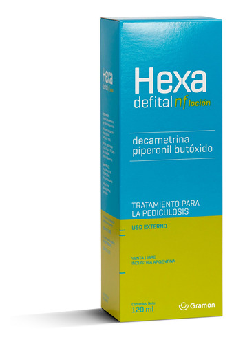 Hexa Defital  Nf Locion Pediculosis Piojo Y Liendres X120ml