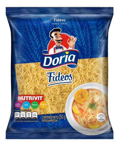 Pasta Fideos Doria 250 Gr