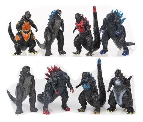 8pcs Godzilla King Of The Monsters Ghidorah Mothra Figura 