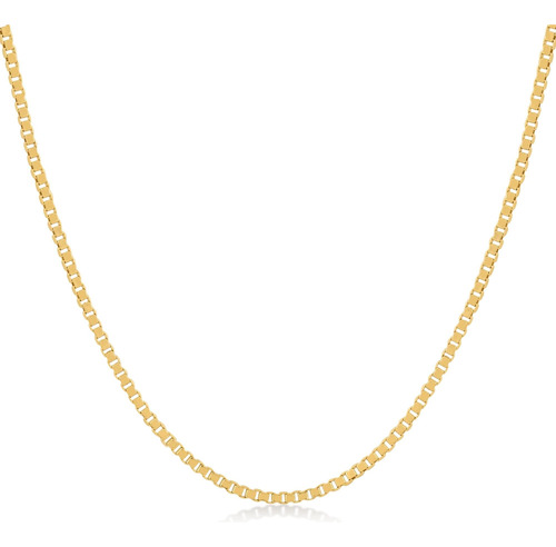 Collar De Cadena De Caja De Oro Real De 14 K Para Mujer | Co