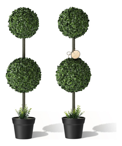 Barnyard Designs Arbol De Bola Artificial De Boj De 3 Pies (