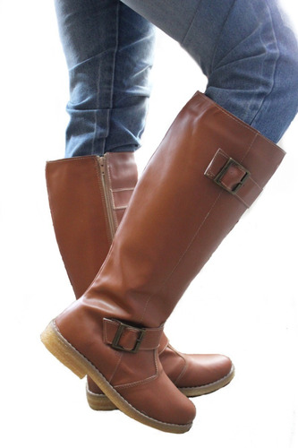 Botas Largas Estilo Montar Con Base Tipo Goma Creppe Nuevas