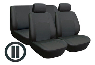 serie de felpa/negro VW Sharan desde 2010 grado fundas para asientos rücksitzbezug 2 