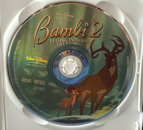 Película Original Dvd Walt Disney Bambi 2. 1999 1a Ed. (Usado)