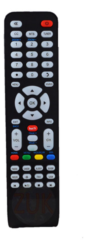 Control Remoto Tv P/ Steel Home Minisonic Panoramic 550 Zuk