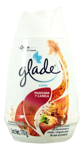 Aromatizante Ambiental Glade Manzana Canela Cono Gel 170 Gr