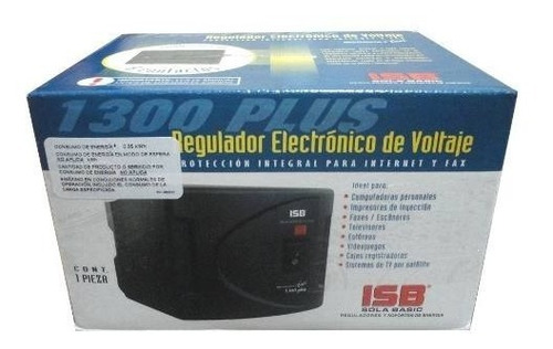 Regulado Sola Basic Microvolt 1300va/750w,8 Cont;rj11,5 Años
