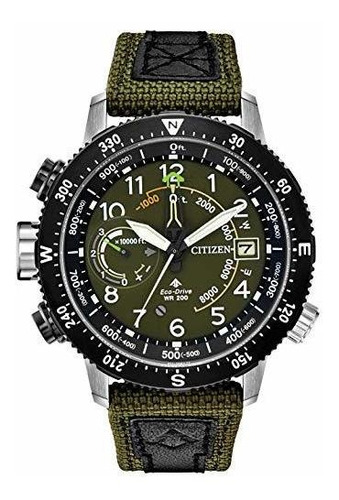 Citizen Promaster Altichron Bn505009x Mens Khaki Cordura Ban