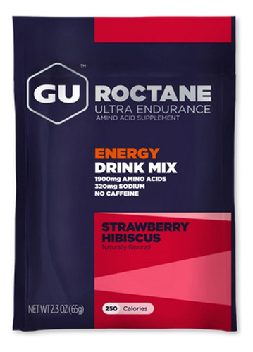 Roctane Energy Drink Mix Ultra Endurance Strawberry Hibiscus