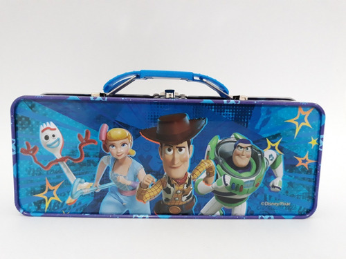 Lapicera Escolar Metalica Rectangular Toy Story Color Azul
