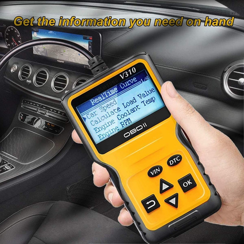 Imagen 6 de 8 de Escaner Lcd Automotriz Obd2 V310 Para Vehículo Desde 1996
