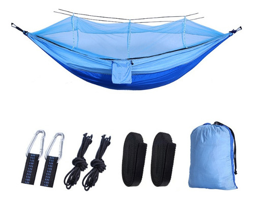 Hamaca De Camping Plegable Portátil Con Mosquitera.