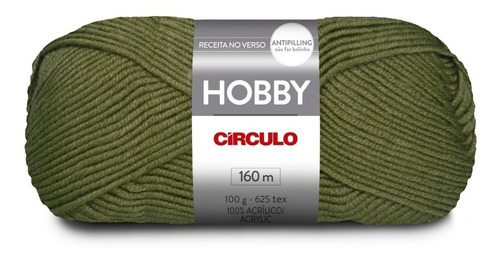 Lã Hobby 100g Círculo S/a Cor 7849 - Exército