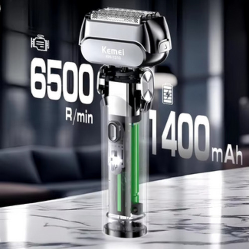 Aparelho De Barbear Kemei Display Led Depilador Elétrico Usb