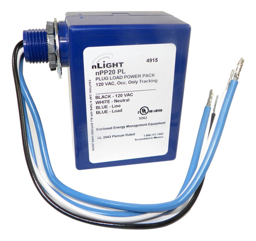 Interruptor De Sensor Npp20-pl Nlight Plenum Plug-load Contr