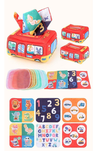 Paquete De 2 Cajas De Pañuelos For Montessori Juguetes De