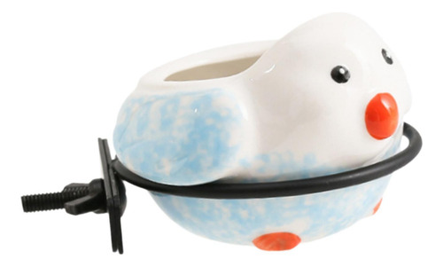 Comedero Para Pájaros Con Soporte De Abrazadera, Azul