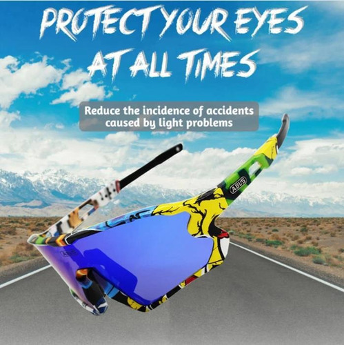 Gafas de ciclismo Abus Ftk 904 y 4 lentes para deportes de montaña