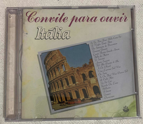 Cd Convite Para Ouvir Itália