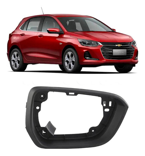 Moldura Acabamento Retrovisor Onix Sedan Plus 2020/2023 Dir.