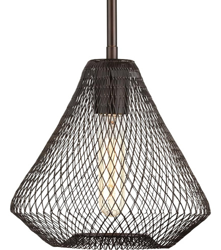 Progress Lighting P5338-20 Mesh One-light Mini-pendant, Bron