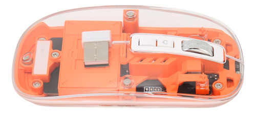 Ratón Inalámbrico Transparente Bt5.1 2.4g, Modo Dual, Clic S